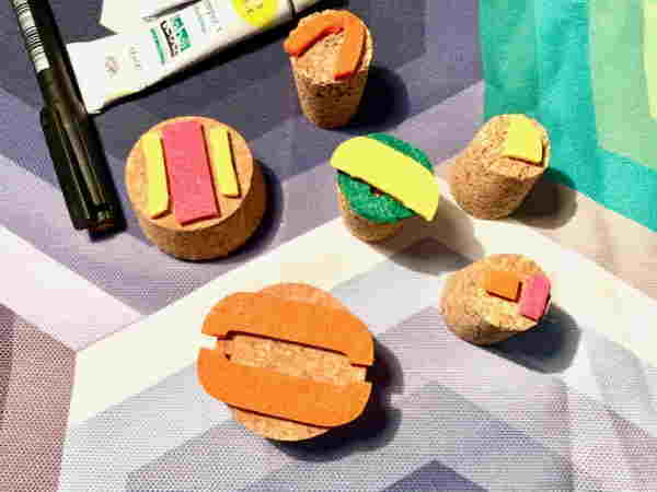 stampini di sughero per bambini