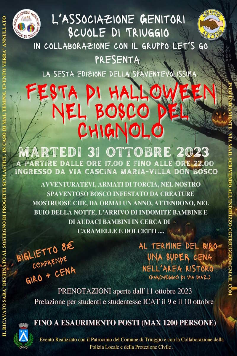 bosco triuggio halloween