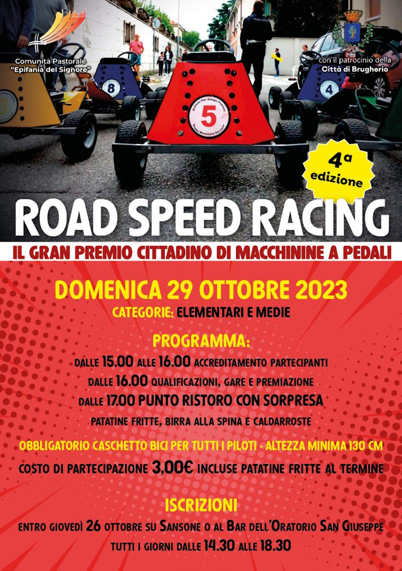 volantino definitivo road speed race