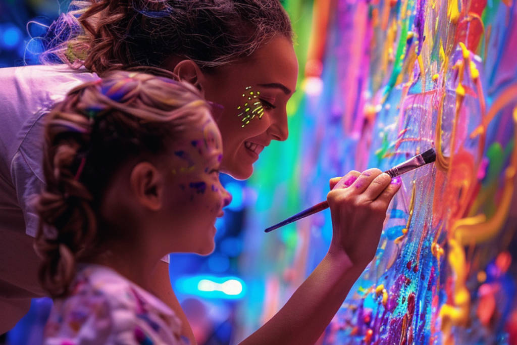 neon brush kids