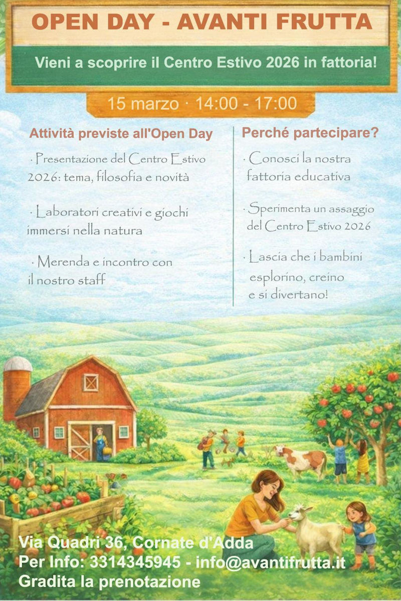 open day campus avanti frutta