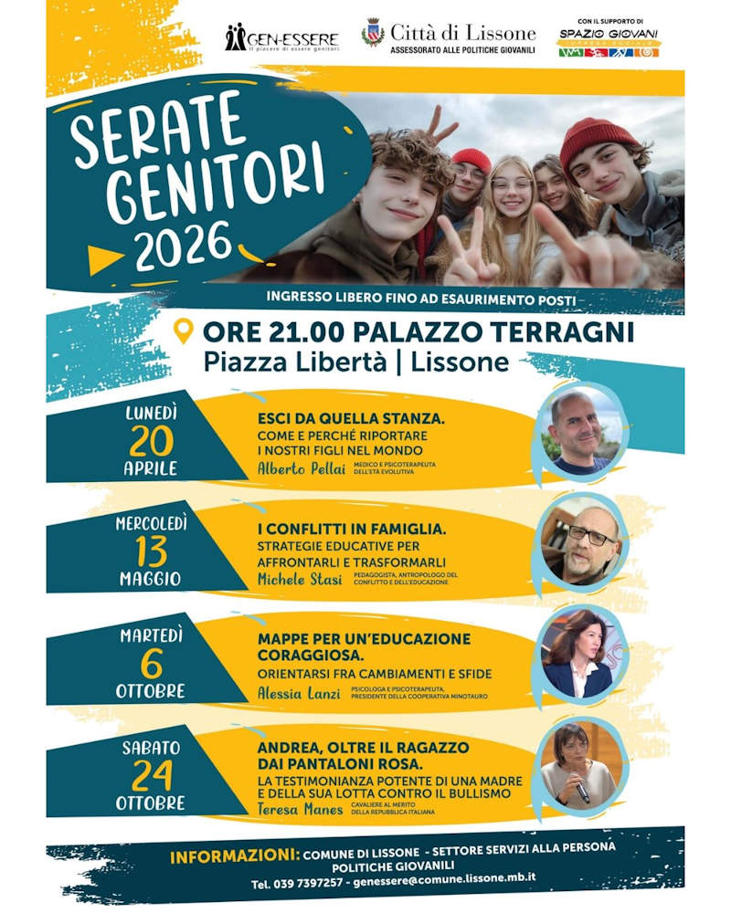 serate genitori lissone 2026